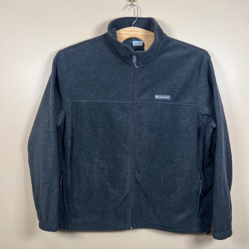 Columbia Benton Springs Fleece Jacket Womens 3X Charcoal Grey Full Zip Outdoor